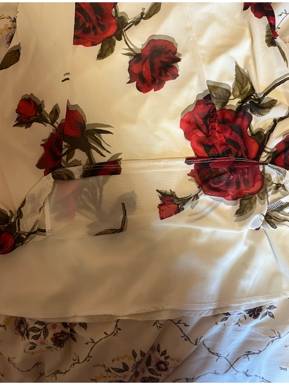 Mesh Floral Mini Dress - Picture 4 of 7